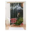 Cascading Water Koi Pond Shower Curtain for Peaceful Bathroom Decor