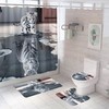 Cat Tiger Shower Curtain For Unique Bathroom Decor