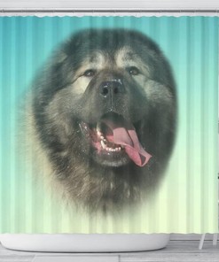 Caucasian Shepherd Print Full Size Shower Curtain