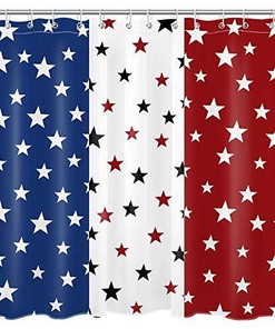 Celebrate 4Th Of July Independence Day With American Flag Shower Curtain