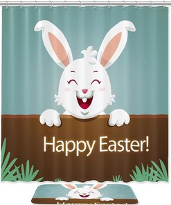 Celebrate Easter Day In Style With This Waterproof Shower Curtain Bathroom Curtain
