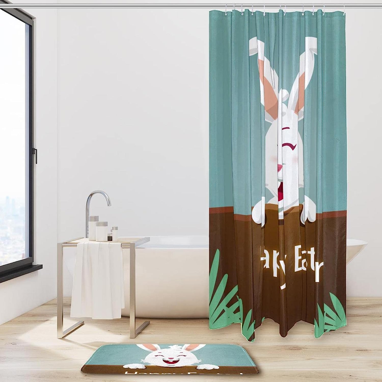 Celebrate Easter Day In Style With This Waterproof Shower Curtain Bathroom Curtain