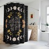 Celebrate Nature with Mushroom and Moon Phase Shower Curtain for Creative Bathroom Decor 