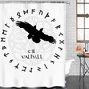 Celebrate The Viking Culture With This Helm Of Awe Odin Valhalla Shower Curtain