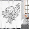Celebrate The Viking Culture With This Norse Decor Vikings Odin Berserker Thor's Hammer Pattern Shower Curtain