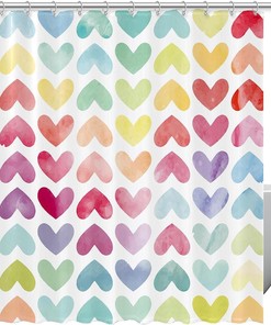 Celebrate Valentine'S Day With Our Heart Shower Curtain - The Perfect Addition To Your Bathroom