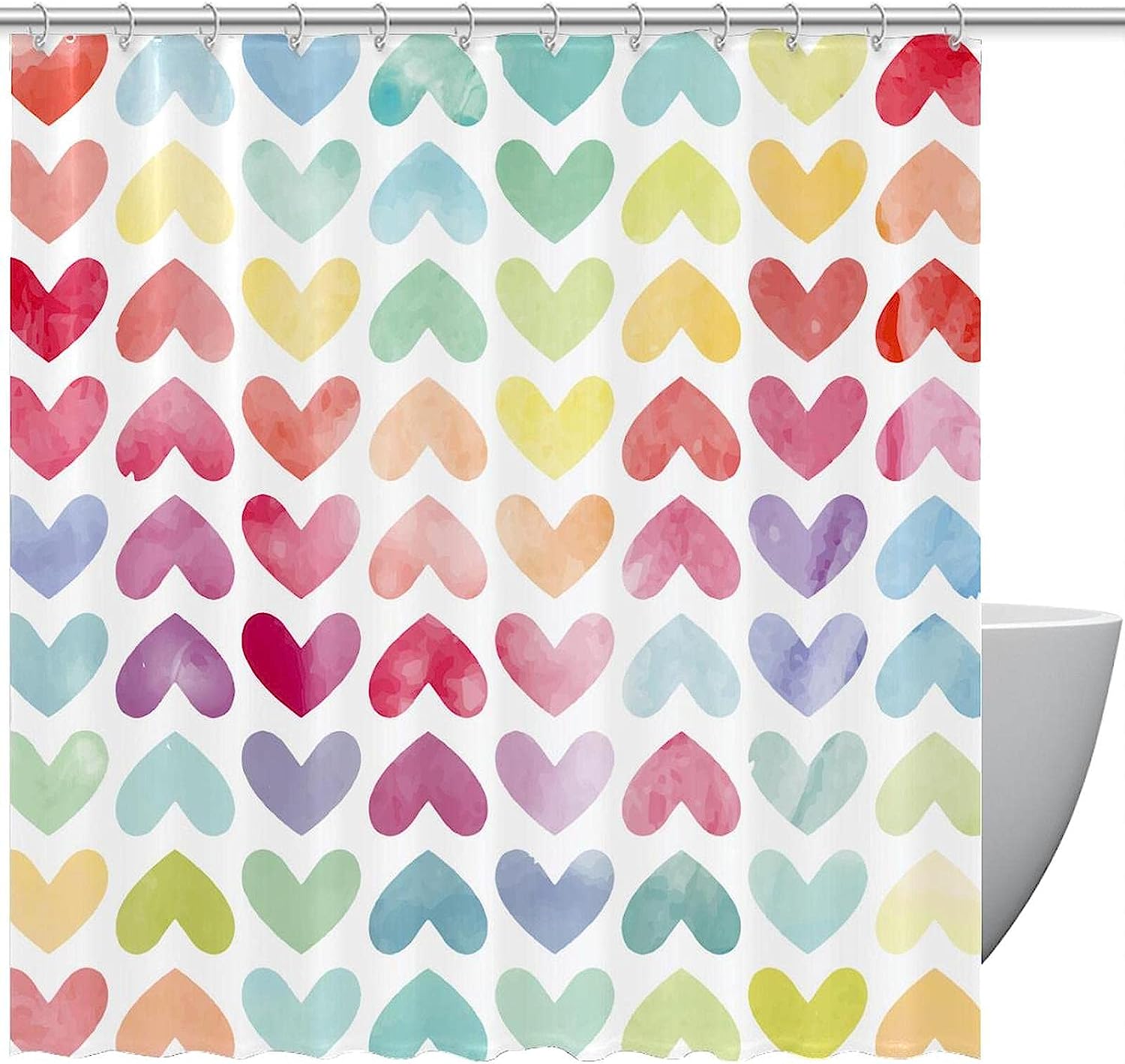 Celebrate Valentine'S Day With Our Heart Shower Curtain - The Perfect Addition To Your Bathroom
