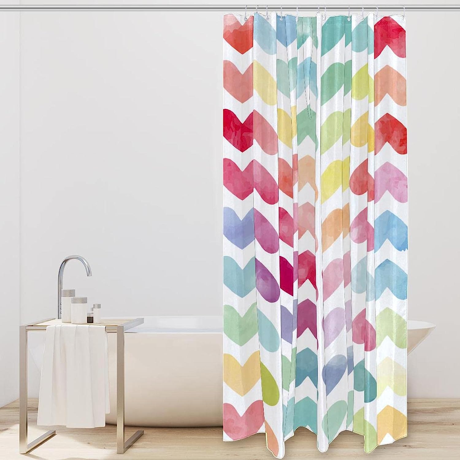 Celebrate Valentine'S Day With Our Heart Shower Curtain - The Perfect Addition To Your Bathroom