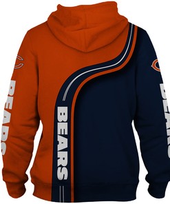 Celebrate Your Team With This Chicago Bears Hoodie - 3D Highway Letter Bears Gifts For Fans
