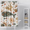 Celestial Art Boho Whale Shower Curtain, Waterproof Bathroom Curtain, Designer Curtain For Home Decor