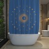 Celestial Moon Phases Astrology Shower Curtain For Bathroom