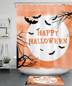 Celestial Moon Phases Shower Curtain For Gothic Bathroom Decor