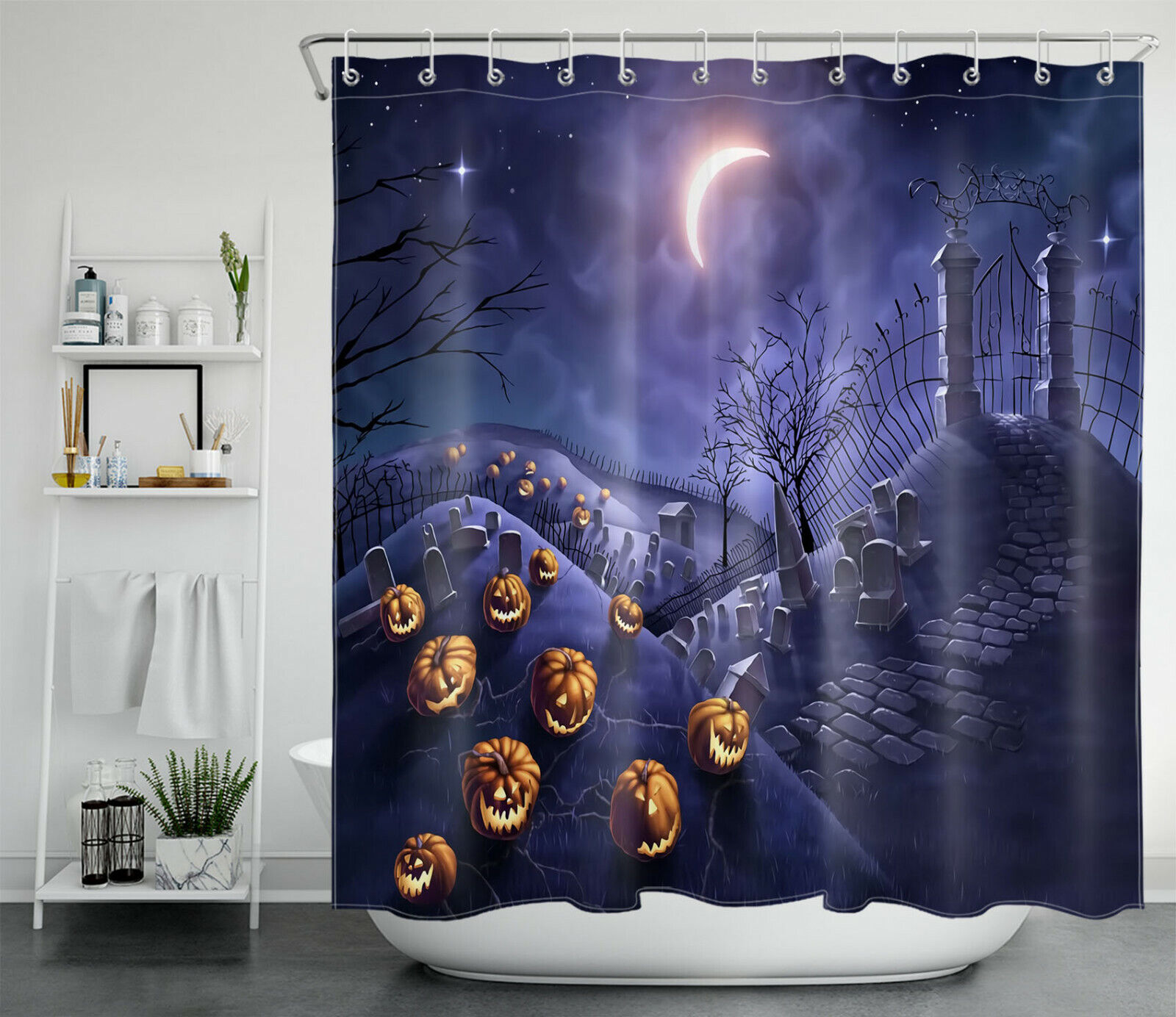 Central Asian Shepherd Print Full Size Shower Curtain - Image 2