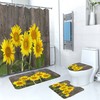 Charming 3D Sunflower Flowers Floral Print Non-Slip Bedroom Doormat For Your Bathroom