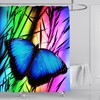 Charming Butterfly Shower Curtain - Artistic Flower And Butterfly Design To Perfectly Decorate Your Bathroom