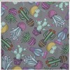 Charming Cacti Succulents Flowers Shower Curtain Fabric With Print Design - Perfect For Bathroom Decor