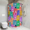 Charming Care Bear Print Shower Curtain - Soft And Cuddly For Kids Bathrooms