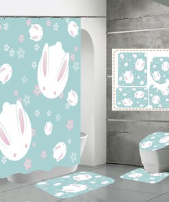 Charming Cartoon Mermaid Bubble Shower Curtain, Perfect For Kids And Teens