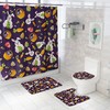 Charming Easter Eggs Rabbit Radish Shower Curtain To Enhance Your Bathroom Decor