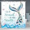 Charming Mermaid Shower Curtain for an Elegant and Fun Bathroom 