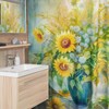 Charming Outdoor Bouquet Kansas State Flower Sunflower Shower Curtain for a Cozy Bathroom Decor 