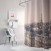 Charming Paris Eiffel Tower Shower Curtain, Perfect for French Home Decor 