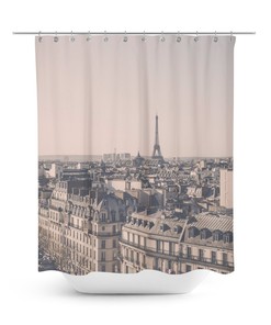 Charming Paris Eiffel Tower Shower Curtain, Perfect for French Home Decor