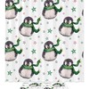Charming Snowy Penguins Shower Curtain For Sweet And Playful Bathroom Decor