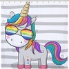 Charming Unicorns And Planets Shower Curtain For Whimsical Bathroom Decor