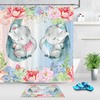 Charming Watercolor Cute Unicorn Rainbow Star Cloud Shower Curtain for Your Dreamy Bathroom