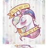 Charming Watercolor Cyan Apple Tree Shower Curtain for Your Autumn-Inspired Bathroom