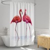 Chartreuse And Teal Coastal Fabric Shower Curtain Featuring Seahorse, Coral And Seashell