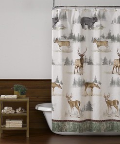 Chasing the Sun Viking Knotwork Shower Curtain, Viking Story Bathroom Decor