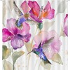 Cheerful Bird and Flower Shower Curtain for a Lively Bathroom Dcor
