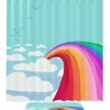 Cheerful Rainbow Clouds and Sun Shower Curtain to Add a Pop of Color to Your Bathroom