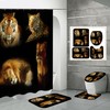 Cheetah Animal Print Tiger Shower Curtain for Exotic Bathroom Decor