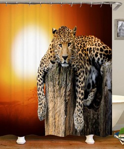 Cheetah Leopard Dusk Animal Shower Curtain - Animal Prints
