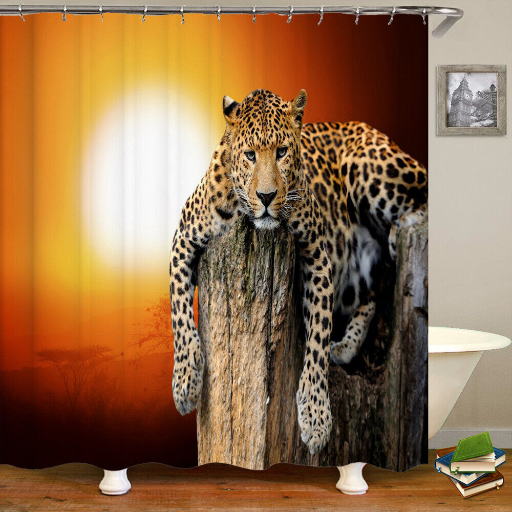 Cheetah Leopard Dusk Animal Shower Curtain - Animal Prints