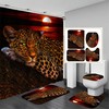 Cheetah Leopard Shower Curtain, African Bathroom Decor