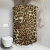 Cheetah Print Leopard Shower Curtain, Fierce Bathroom Decor