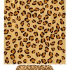 Cheetah Skin Texture Print Shower Curtain, Stylish Waterproof Design