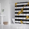 Cheetah Striped Shower Curtain, Elegant Bathroom Decoration