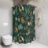 Cheetah Walk Shower Curtain, African-American Bathroom Decor