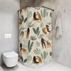 Cheetah Woman Shower Curtain, Black Woman Art For Your Bathroom