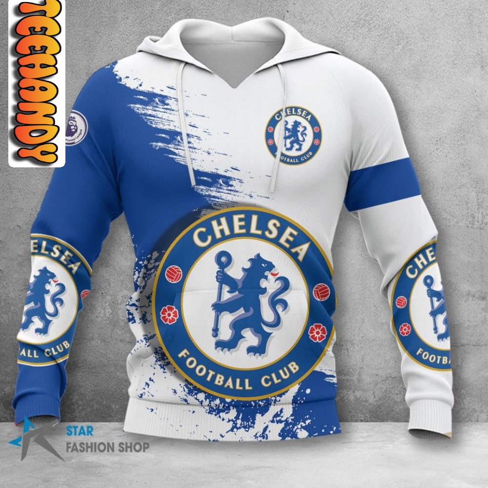 Chelsea Fc All Over Printed 3D Hoodie - Perfect For Fans