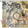 Cheshire Cat Alice In Wonderland Shower Curtain, Unique Bathroom Decor
