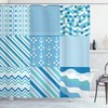 Chevron Anchor Print Shower Curtain, Stylish Bathroom Decoration