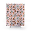 Chic And Playful Boho Shower Curtain With Tropical Leopard Print And Patterned Design For Housewarming Gift
