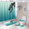 Chic And Stylish Dinosaur Shower Curtain Made With High-Quality Fabric For A Modern And Elegant Bathroom Look