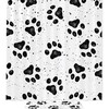 Chic Black Bear Paw Print Shower Curtain In Black, Perfect For Any Wildlife Enthusiast'S Bathroom